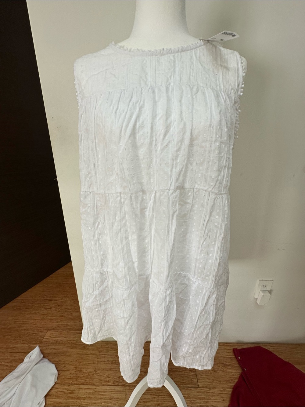 Urban Outfitters White Eyelet Mini Dress